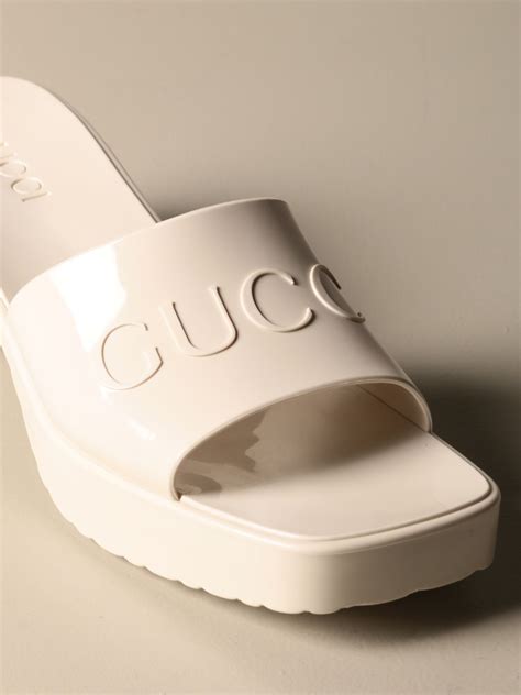 gucci rubber shoes for ladies|Gucci rubber heels.